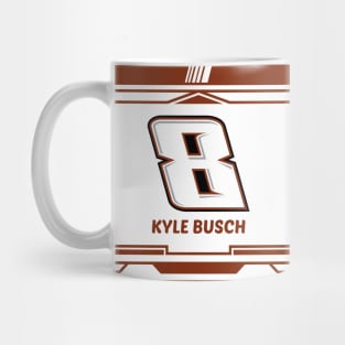 Kyle Busch brown #8 2024 NASCAR art design Mug